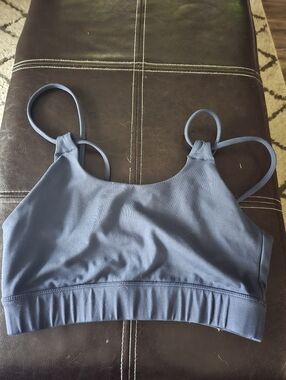 Ethos Navy Blue Strappy Crop Top Size M